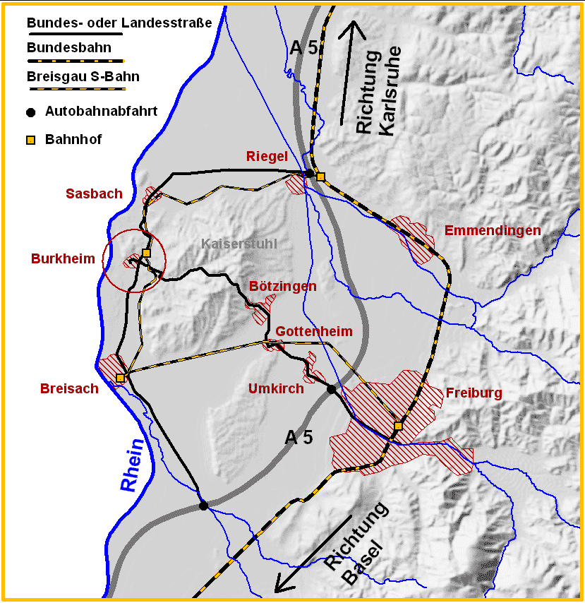 Lage unseres Büros in der Region